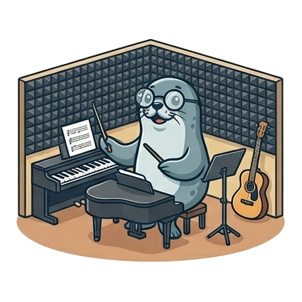 Music Teacher Mascot